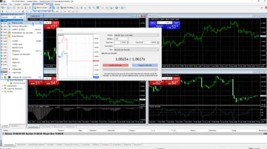 xm trading colocar orden